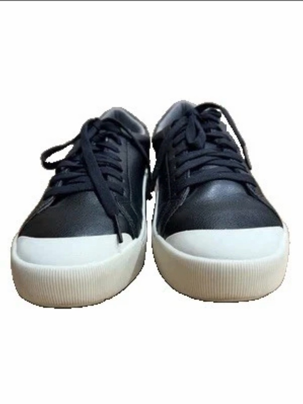 Dr. Scholl's Black Leather Low-Top Sneakers with White Sole - Picture 5 of 9